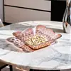 Venta directa de fábrica de nuevas bandejas transparentes de plástico para frutas, platos para frutas, bandejas para frutas secas, bandejas para dulces y bocadillos, bandejas de almacenamiento para sala de estar en stock