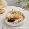 Bandeja de Entrada Estilo Nórdico, Bandeja de Almacenamiento para Aromaterapia de Mesa de Café en la Sala de Estar, Artículos Decorativos, Cosméticos, Perfume, Bandeja de Almacenamiento de Escritorio, Forma Redonda