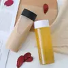 Garrafa Cilíndrica de Chá Gelado para Celebridade da Internet 500ml Plástico PET Descartável Transparente Garrafa para Bebidas de Chá de Leite Suco Copo para Levar