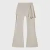 Pantalones de Yoga Falda Falsos de Dos Piezas Cinturón Deportivo Cortina de Pedos Traje de Fitness Pilates Pantalones de Yoga para Correr para Mujer