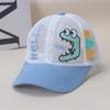 Gorra de Malla de Verano para Niños Estilo Coreano ins Dibujo Animado Pequeño Dinosaurio para Niños y Niñas Gorra de Sol Transpirable Gorra de Béisbol