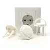 Enchufe de seguridad universal europeo estándar anti-descarga eléctrica cubierta protectora enchufe doméstico cubierta protectora a prueba de polvo