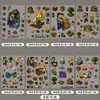 Pegatinas de transferencia de cristal de Minecraft para botellas de agua, fundas de teléfono, tabletas y cajas de papelería - Pegatinas impermeables DIY para regalo para decoración