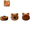 Accesorios para Pulseras de Manualidades DIY de Animales de Dibujos Animados de Madera Maciza Yiming Xianyuan Colgante de Oso Llavero Encanto Accesorio