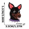 Patche Bordado Popular de Filhote de Desenho Animado, Decoração Fofa de Animal de Estimação com Adesivo Termofusível para Bolsas e Chapéus
