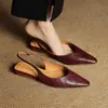 Chuyuji Sencillos y Elegantes Cómodos para el Trabajo Versátiles Adelgazantes Cuello en V Modernos Zapatos y Sandalias de Punta Cerrada de Lujo Ligero