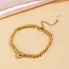 Pulsera Cruzada Europea y Americana de Corazón Caliente con Forma de Corazón Personalizada Hip-hop Simple Moda Pulsera de Cadena Versátil Pulsera Tendencia