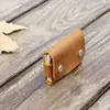 Cartera para Monedas de Cuero Genuino Estilo Nuevo Transfronteriza, Portatarjetas de Diseño de Nicho, Portatarjetas de Negocio para Mujer, Portatarjetas de Cartera de Piel de Vaca de Primera Capa