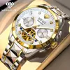 Nuevo Modelo de Gama Alta de Weibao Long con Informe de Certificación, Reloj Mecánico Automático para Hombre con Calendario Perpetuo de Diamante Genuino para Ventas Transfronterizas
