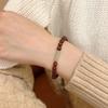 Pulsera de cuentas de sándalo de incienso antigua china para mujer otoño e invierno 2023 nuevo estilo nacional retro francés pulsera apilada