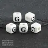 Cuentas Cerámicas Cuadradas de 8 mm con Letras y Agujeros Verticales, Materiales para Manualidades Infantiles, Cuentas Sueltas, Forma de Corazón, 26 Letras, Accesorios para DIY, Pulsera