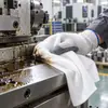 Pano de Limpeza Branco 100% Algodão Espessado Resistente ao Desgaste Absorvente de Água Absorvente de Óleo Sem Fiapos Equipamento de Máquinas de Fábrica Pano de Limpeza Profissional