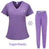 Cepillo para Lavar Ropa Mano Ropa Traje Dividido de Manga Corta Ropa Quirúrgica para Mujer Manga Larga de Hombre Sala de Aislamiento Doctor Salón de Belleza Ropa de Trabajo