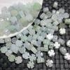Jadeíta natural Un trébol de cuatro hojas crucífero cuentas sueltas hechas a mano diy accesorios de joyería de jade pulsera Accesorios al por mayor