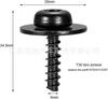 Adecuado para el kit de tuercas de clip de tornillo autorroscante de cabeza redonda con diseño de flor de ciruelo T30 para placa de salpicadura de motor de automóvil Ford