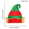 Chapéus de Decoração de Natal 2026 para Adultos e Crianças Decoração de Festa de Natal Chapéu de Palhaço de Veludo Grande Chapéu de Elfo
