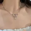 Acessórios Punk Harajuku Millennium hot girl borboleta estrela amor colar y2g gótico vintage rebite colar colar