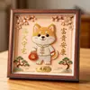 Doce Signos del Zodiaco Pintura de Perlas DIY Nuevo Estilo Chino Hecho a Mano Cultural Creativo Bendición Dibujos Animados Sala de Estar Pasillo Marco de Fotos Adorno