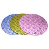 Tablero de densidad con patrón de rosas pequeñas y coloridas, soporte para base de pastel, bandeja redonda para pastel, tablero de MDF para pastel