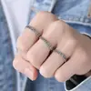 Anillo de moneda de cobre Qian Duoduo para mujer, moderno y minimalista, anillo abierto estilo vintage de plata tailandesa, venta al por mayor