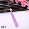 Pingente de Borla de Nó Chinês, Franja de Borla de Lótus de Três Camadas, Borla de Leque, Decoração de Pingente Estilo Antigo Hanfu Qipao