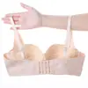 Sujetador Push-Up Suave de Soporte Pequeño, Ropa Interior Ajustable que Retrae el Pecho, Sujetador Anticaída Sin Aros, Sujetador de Media Copa Elevador
