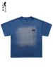 Camiseta de algodão pesada Xiyue 280g manga curta masculina verão 2024 nova solta plus size masculina camiseta básica lavada