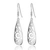 Rong Yu Europa y Estados Unidos comercio exterior caliente 925 plateado plata tallado pendientes ebay Amazon caliente joyería al por mayor