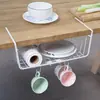 Colgador de Pared Personalizado para Fabricantes Cesta Colgante para Armario Estante de Compartimento de Armario Gancho Debajo de la Mesa Almacenamiento Azul