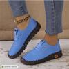 Zapatos de Salón de Moda 2026 Primavera Nuevo Estilo Suela Suave Cosidos a Mano Exportación Talla Grande Casual Mocasines Slip-On para Mujer