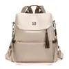 Mochila Escolar Transfronteiriça Mochila Lisa para Meninas, Mochila de Viagem Elegante e Simples, Novo Estilo, Grande Capacidade, Uso Duplo Casual