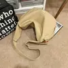 Bolso Artístico de un Solo Hombro para Jóvenes y Mujeres, Bolso Cruzado de Color Sólido Estilo Ins para Pareja, Ropa de Trabajo de Moda, Bolso de Mano tipo Dumpling de Nicho de Tendencia para Hombres