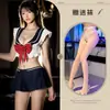 Lencería sexy talla grande Erxi, minifalda sexy estilo universitario uniforme, ropa de dormir de tentación de deseo puro, traje de marinero para chica hot