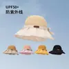 Nuevo Sombrero de Sol Versátil para Exteriores de Verano con Ala Ancha, Sombrero de Pescador, Sombrero Portátil de Protección Solar, Sombrero de Mujer con Lazo