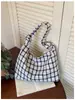 Bolso de hombro para mujer con diseño de nicho, gran capacidad, adecuado para estudiantes que van a clase, nuevo modelo 2026, bolso tote de cuadros, moderno