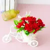 Accesorios para el Hogar Flor Flor Coche Simulación de Flor Juego de Flores Adornos Creativos para Mesa de Sala de Estar Decoración Simple Moderna