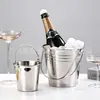 Cubo de Hielo Creativo de Acero Inoxidable para Bares, Ktvs, Sake, Cerveza, Hotel, Popular en Línea, Cubo para Cubitos de Hielo de Uso Doméstico, Cubo para Snacks