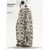 Comercio Transfronterizo 2026 High Street Camuflaje Estilo Americano Unisex Adelgazantes Nicho Diseño de Primavera Holgado Cordón Pantalones de Pierna Ancha
