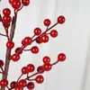 Decorações de Ano Novo, Frutas Vermelhas, Inserções de Vaso de Frutas da Sorte, Decorações de Dia dos Namorados, Decoração de Casa, Frutas Silvestres Artificiais para Shopping, Grandes Quantidades em Estoque