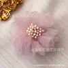 Em estoque seersucker flor diy feito à mão estilo coreano 5cm adorno de cabeça corsage decoração acessórios de vestuário flor de fio acessórios de joalheria