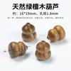 Acessórios de Cabacinha de Sândalo Natural, Esculturas de Sândalo com Fio de Ouro, Peças para Joias DIY, Contas Espaçadoras de Cabacinha para Pulseiras Colecionáveis