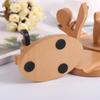 Soporte de madera para teléfono móvil creativo Pony teléfono móvil caballo espalda moneda Haya persona perezosa soporte para teléfono móvil logotipo grabado