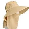 Sombrero de Protección Solar para Senderismo al Aire Libre, Verano con Ala Ancha para Protección del Cuello, Sombrero de Protección Solar Integral, Sombrilla, Sombrero para Pesca y Montañismo, Sombrero Transpirable para Acampar
