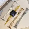 Correa de Metal Cobre Perla con Patrón de Encaje Adecuada para Apple Watch iWatch 12ª Generación 11/10