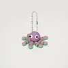 Colgante de Pulpo Impreso en 3D, Llavero Lindo, Juguete Articulado de una Sola Pieza Multicolor Móvil, Colgante Pequeño Creativo Infantil