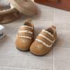 Sandálias Birkenstock Estilo Coreano para Meninas Coleção Primavera & Outono 2025 Novos Sapatos Pequenos de Couro com Solado Macio para Crianças Sapatos de Princesa para Bebês Sapatilhas para Meninas