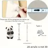 Tapón de polvo para teléfono móvil 2D, colgante acrílico de gatito transfronterizo, colgante de Tipo C enojado, artículo de venta caliente, otros productos africanos
