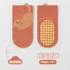 24 calcetines nuevos para bebé, sin costuras, de área grande, con dispensador, calcetines de piso infantiles de dibujos animados, calcetines con graffiti, antideslizantes