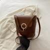 Bolsas para Mujer 2024 Nuevo Estilo Bolsos Personalizados Casual Simple Estilo Occidental Cierre Bolso de Hombro Puntadas Cuadriculadas Bolso Cruzado