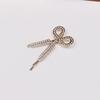 Estilo coreano ins Cyber Celebridade Estrela do Mar Pérola Hairpin Metal Full Diamond Duckbill Clip Bangs Side Clip Hairpin Top Clip para Mulheres